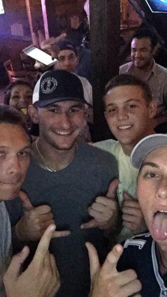 Johnny Manziel at The Backyard on Northgate